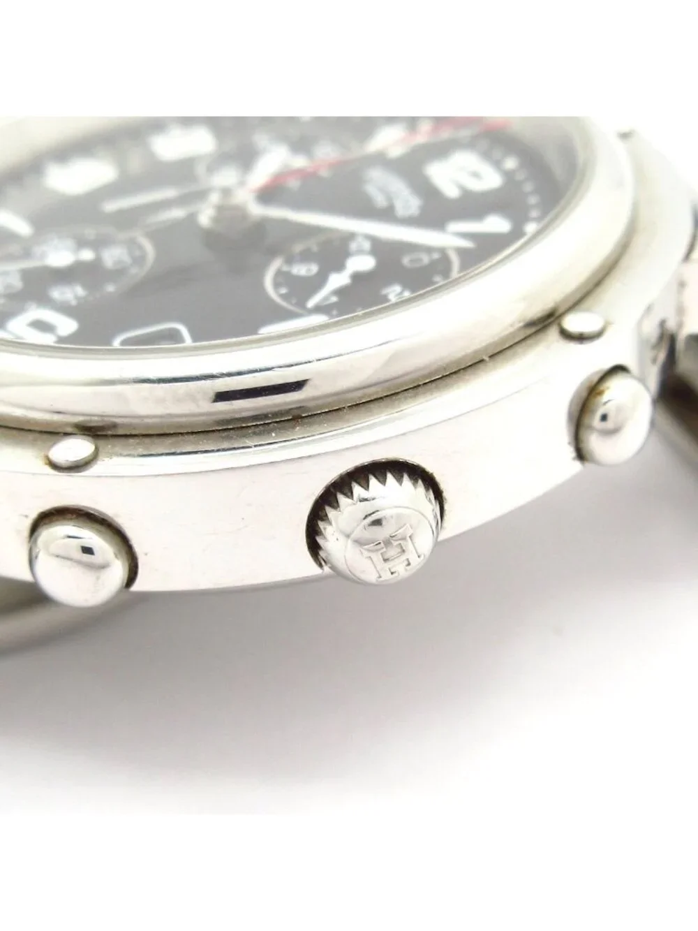 Hermes Watch Clipper Chrono Chronograph Black